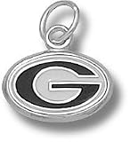Georgia Bulldogs Enamel G 5/16 Pendant - Sterling Silver Jewelry