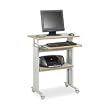 Adjustable Height Stand-Up Workstation, 29w x 22d x 49h, Oak