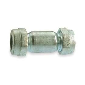 Industrial Grade 1RLW7 Compression Coupling, Galvanized, 3/4 In