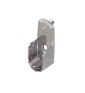 Oval Closet Rod Flanges - Chrome