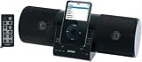 JENSEN JISS-20-BK UNIVERSAL IPOD® DOCKING SPEAKER STATION WITH FM SCAN RADIO (BLACK)