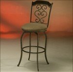 Jersey Meadow JM225 Swivel Counter Stool - Patina Moss, Latigo Brown & Bell ....