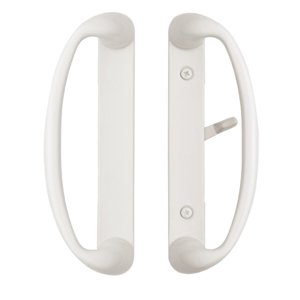 Sonoma Sliding Glass Door Handle in White Finish