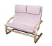 Bentwood Double Chair - Pink