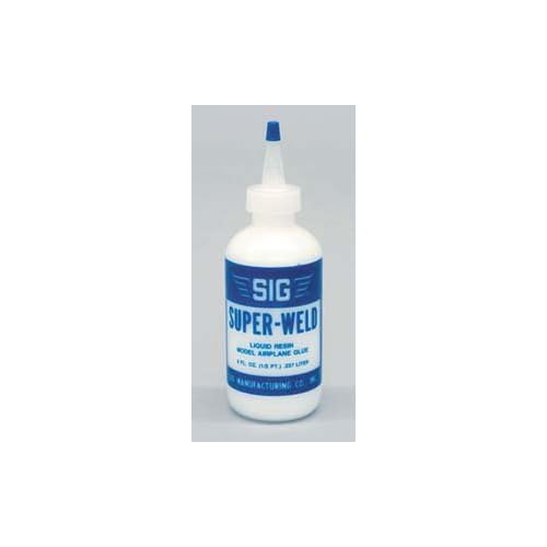 SIG Super Weld Liquid Resin Glue 8 oz Model Airplane Glue