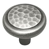 1 1/4 Dia Antique Pewter Knob