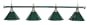 72" Metal Brass - Green Finish Pool Table Light Billiard Lamp