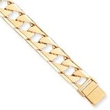 14k 12.5mm G-Lock Link Bracelet - 8 Inch
