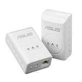 Asus PL-X32M Powerline Homeplug AV-Adapter-Kit (200 Mbits, QoS, Stromsparmodus, 128-bit AES Verschl&uuml;sselung)