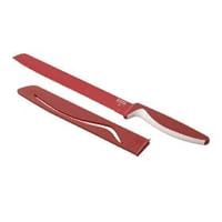 Kuhn Rikon 7-Inch Nonstick Colori Bread Knife, Red