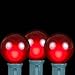 Novelty Lights Incandescent G50 Globe Replacement Bulbs - Outdoor Individual Bulbs for Events, Holiday Parties, Patios, and More - E17/C9 Intermediate Base, 7 Watt Lights (Red, 25 Pack)