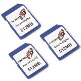 Connect 3D 512MB SD Card - Three Pack