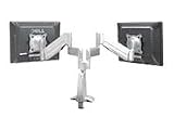 Chief FCY-220S - Bracket for dual flat panel - silver metallic - mounting interface: 100 x 100 mm, 75 x 75 mm