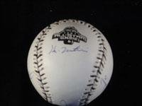 New York Yankees(2003 Clemens/Giambi/Matsui/Posada/Soriano) Autographed Ball - Autographed Baseballs