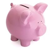 Pink Pig Piggybank Traditional Ceramic Kids Bank