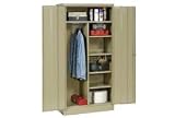 Combination Metal Storage Cabinet 36x18x72 Tan