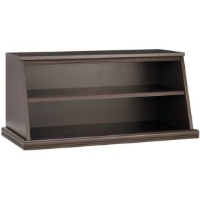 Kids Toy Boxes: Kids Wooden Primary Stacking Storage 2 and 3 Bin, Dk. Chocolate Shelfpalooza