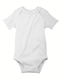 Apples amp Oranges Infant Gerry 1X1 Rib Creeper Onesie KA150 white 18 24 Months