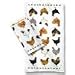 Hen Rooster Chicken Barnyard Farm home decor 17 x 31 Kitchen linen Tea Towel 2pc Set by Marjolein Bastin