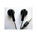 Pure Black Earphones Earbuds for iPod and Other Mp3 Players