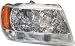 Right Passenger Side Headlight Headlamp 99-04 Jeep Grand Cherokee Limited Model Models 99 00 01 02 03 04 1999 2000 2001 2002 2003 2004 Head Light Lamp Lights Lamps