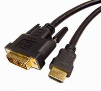 HDMI to DVI D Single Link Male to Male Cable 15 Ft Black.