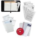 Organizer Starter Set,7-Ring,Classic Size,5-1/2x8-1/2,BK