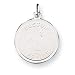 boston_terrier36boston terrier - Sterling Silver Boston Terrier Disc Charm