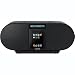 New Sony Ipod Compatible CD AM/FM Radio Boombox In Black Wireless Remote Headphone Jacks Battery/AC