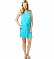 Cotton Rich Drawstring Striped Dress