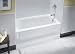KOHLER K-1151-GRA-96 Bancroft 5-Foot BubbleMassage Bath with Right Hand Drain, Biscuit