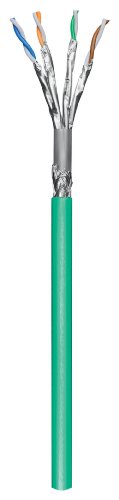 Wentronic CAT 6 Verlegekabel (4x 2x AWG23/1, geflechtgeschirmt) gr&uuml;n 305m Preisvergleich
