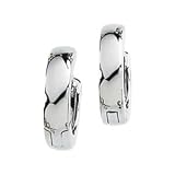 14K White Hinged Earring 12.00 mm