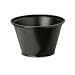 Dixie 4 oz Black Plastic Souffle Cup (P040BLK)