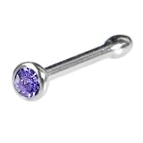Austrian Crystal TANZANITE Nose Bone