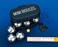 TROIKA - Mini-Boule-Spiel - 6 Kugeln in schwarzem Etui