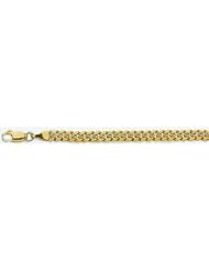 4.5mm Yellow Pave Light Flat Cuban Chain 26"