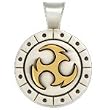 BICO AUSTRALIA JEWELRY (T6) WINGS OF FIRE - A FIERY SYMBOL OF LIGHT - Comes with a Generic 18 inch (to 20in) Adjustable 4mm Black Rubber Necklace.