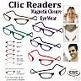 CLic Adjustable Front Connect Reader, 2.00 Strength
