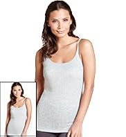 2 Pack Scoop Neck Pointelle Thermal Camisole