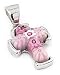 Small Pink Millefiori Cross Pendant