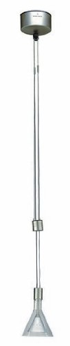 Kitchen: Aiko Clear Glass Pendant Ceiling Lamp w/Inner Satin Steel Shade