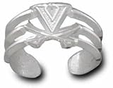 Virginia Cavaliers Sterling Silver ''V'' Sabres Toe Ring