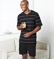Pure Cotton Bright Stripe T-Shirt & Shorts Set