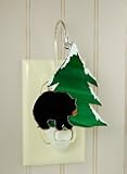 SWITCHABLES STAINED GLASS NIGHT LIGHT COVER - BLACK BEAR - SW59
