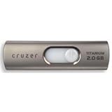 IMAGE OF SANDISK CORPORATION - CRUZER, TITANIUM, 2GB