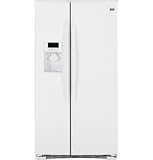 Review GE  / GE White Side-By-Side Refrigerator