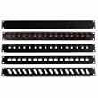 19inch 12 Port SC/ST Duplex Fiber Unloaded Patch Panel, Black, 1U