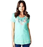 Per Una Pure Cotton Floral Embroidered Tunic
