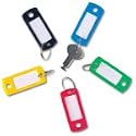 Helix Key Hangers Write-on Assorted Colours Ref W21070 [Pack 20]  (W21070)
